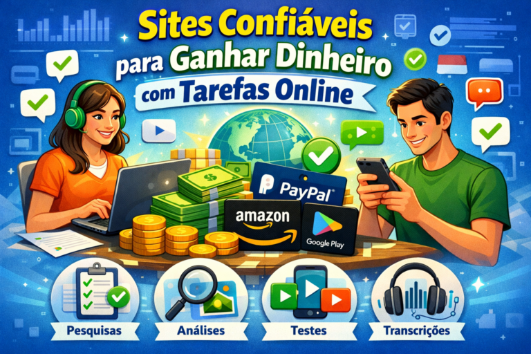 Sites confiáveis para ganhar dinheiro com tarefas online pela internet