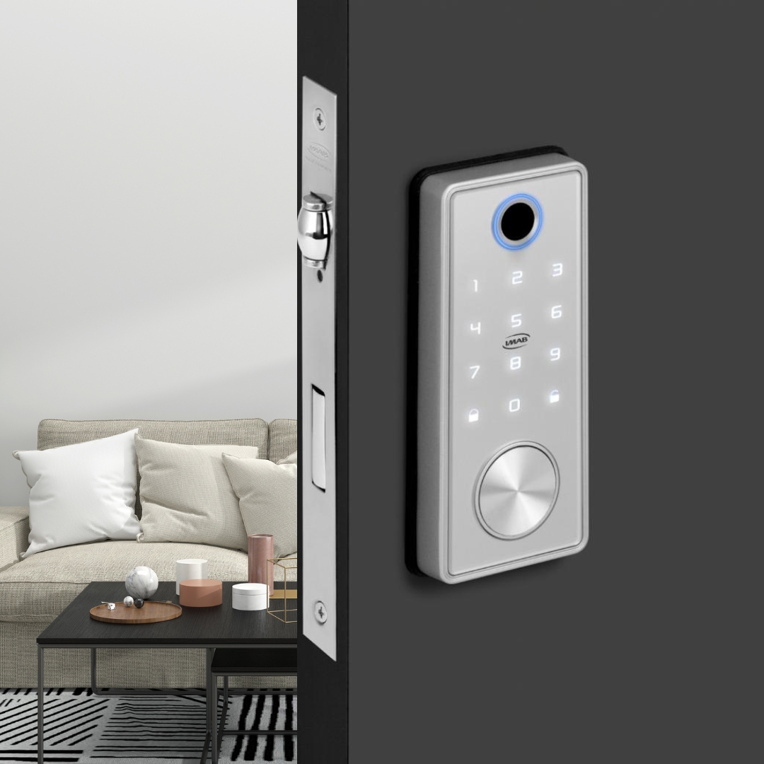 fechadura eletrica para porta pivotante — Fechadura Digital IMAB D120